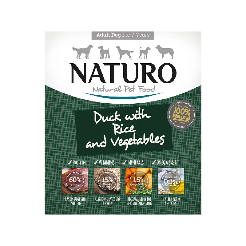 - Dog food discountsNaturo Adult Duck, Rice & Vegetables