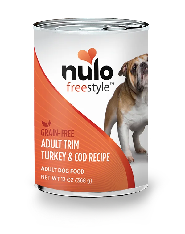  -Chicken-flavored dog foodNulo Freestyle Trim Turkey & Cod 13oz