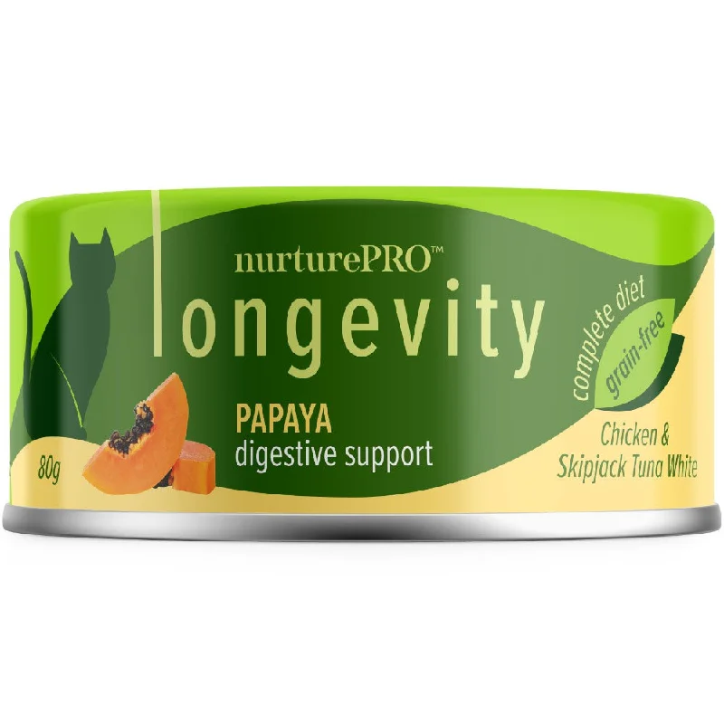 - Cat food discounts and promotions 18% OFF: Nurture Pro Longevity Chicken & Skipjack Tuna White Meat With Papaya Canned Cat Food 80g - Cat food discounts and promotions 18% OFF: Nurture Pro Longevity Chicken & Skipjack Tuna White Meat With Papaya Canned Cat Food 80g