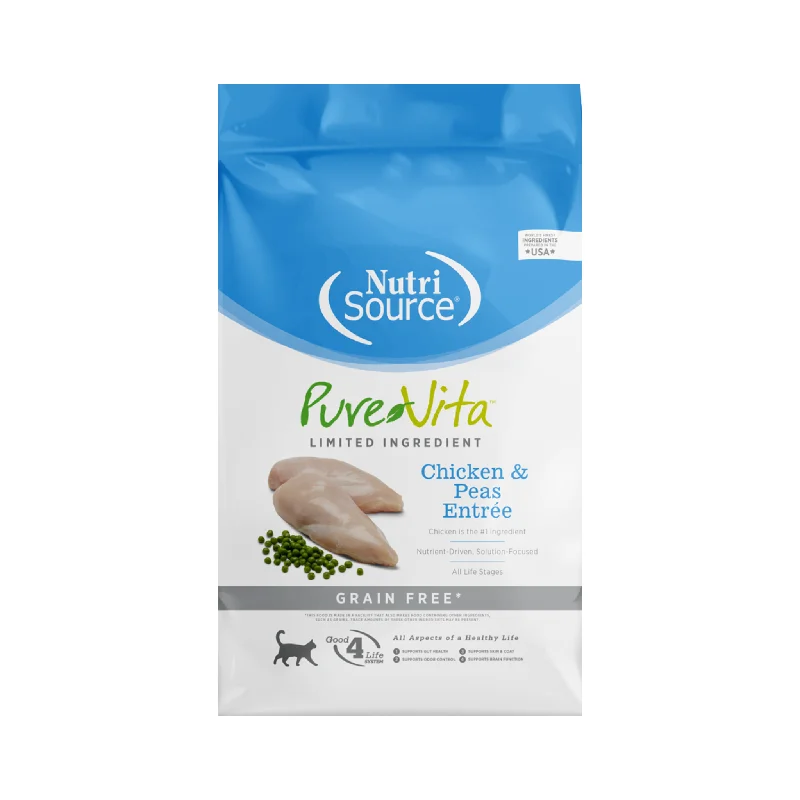 - Affordable cat food with good quality Nutrisource Pure Vita Limited Ingredient Grain Free Chicken & Pea's Entrée Dry Cat Food - Affordable cat food with good quality Nutrisource Pure Vita Limited Ingredient Grain Free Chicken & Pea's Entrée Dry Cat Food