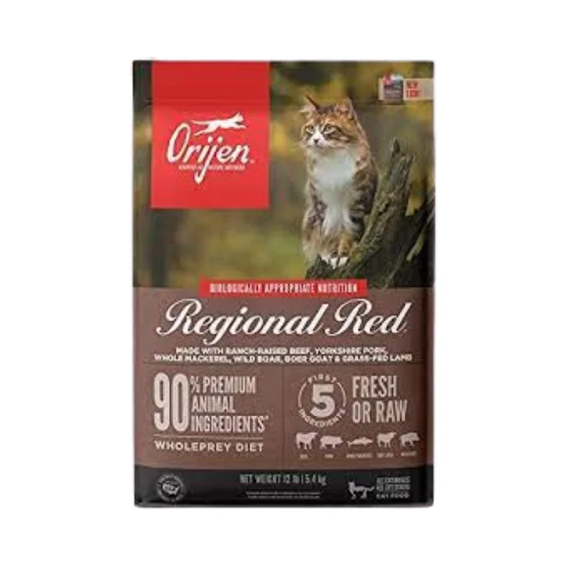    - Hypoallergenic cat food  Orijen Regional Red Dry Cat Food