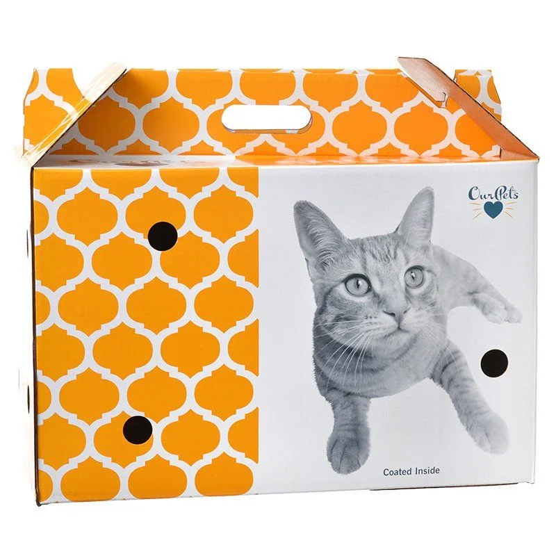 6. **Dog collar is luminous and reflective**OurPets Cardboard Pet Shuttle