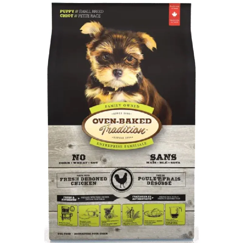  -High-fiber dog foodOven-Baked Tradition Chicken Small Breed Puppy Dry Dog Food 5lb