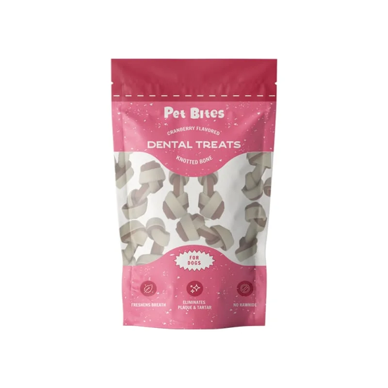 - Natural ingredient dog foodPet Bites Cranberry Small Knotted Bones Dental Dog Treats 195g - Natural ingredient dog foodPet Bites Cranberry Small Knotted Bones Dental Dog Treats 195g