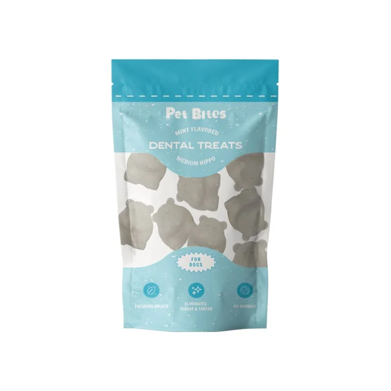  -Cost-effective dog foodPet Bites Milk Medium Hippo Dental Dog Treats 200g