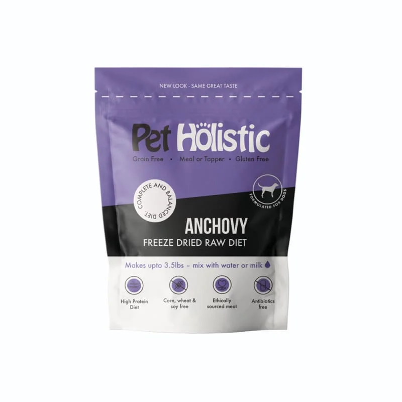 - Dog food nutritional analysisPet Holistic Anchovy Freeze Dried Raw Dog Food 2oz