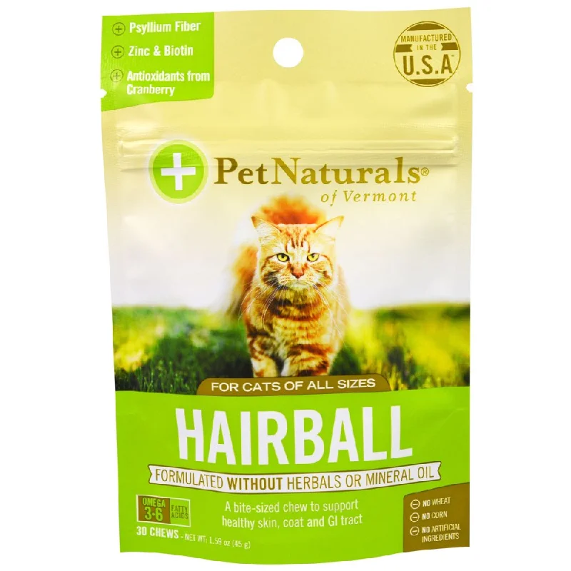 - High-fiber cat food 10% OFF: Pet Naturals of Vermont Hairball Supplement Cat Treat 30 Chews - High-fiber cat food 10% OFF: Pet Naturals of Vermont Hairball Supplement Cat Treat 30 Chews