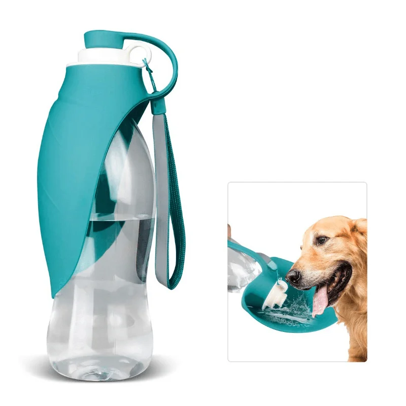 6. **Dog collar is luminous and reflective**Dog Water Bottle, Portable Travel Bowl, Blue 6. **Dog collar is luminous and reflective**Dog Water Bottle, Portable Travel Bowl, Blue