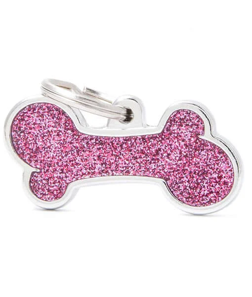 2. **Dog raincoat is waterproof and windproof**ID Tag - Pink XL Bone 2