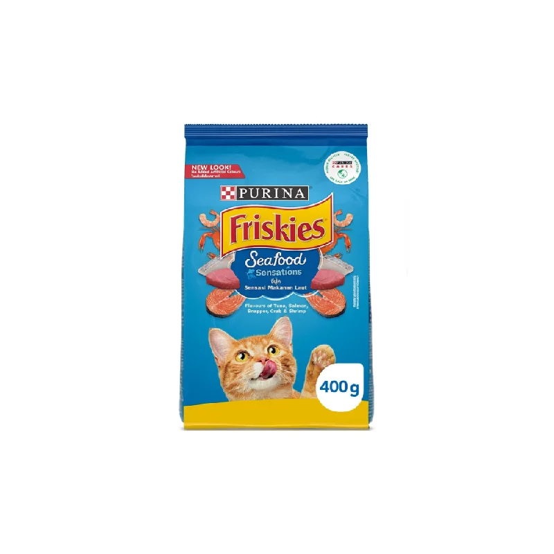    - Digestive care cat food  PURINA FRISKIES CAT FOOD ADULT SEAFOOD SENSATION 400 GM