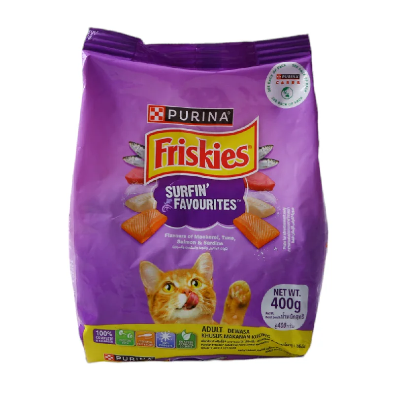    - Cat food for immune system support  PURINA FRISKIES CAT FOOD ADULT SURFIN TURFIN 400 GM