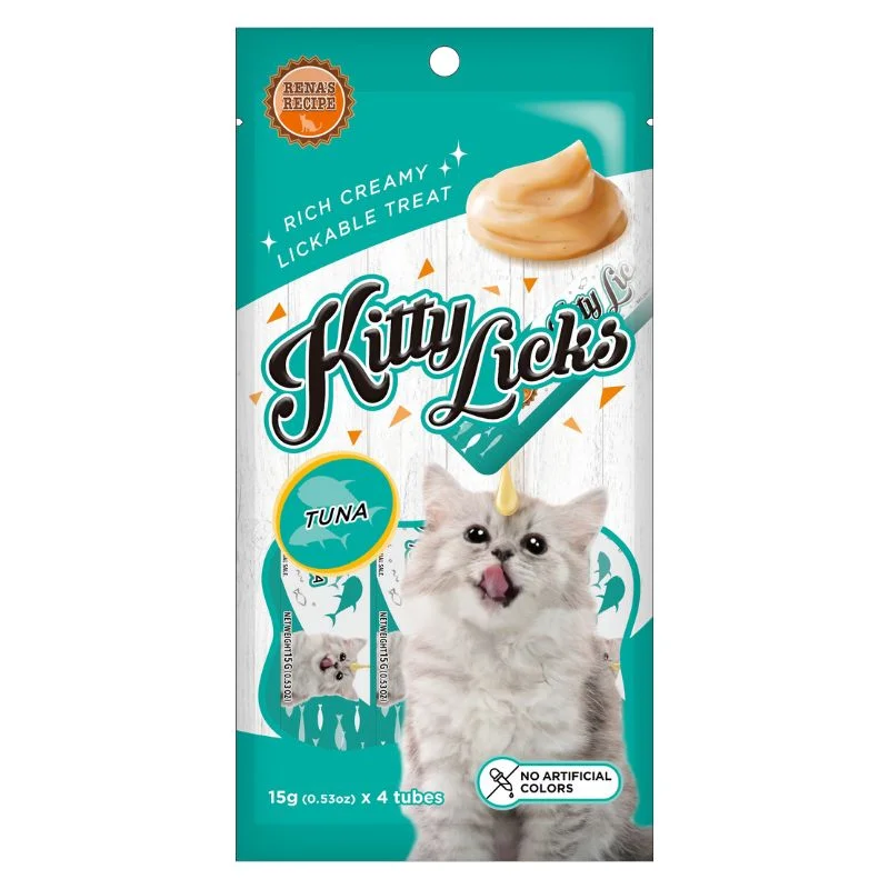    - How is Bricky cat food?  Rena Kitty Licks Cat Treats - Tuna (15g x 4 tubes)