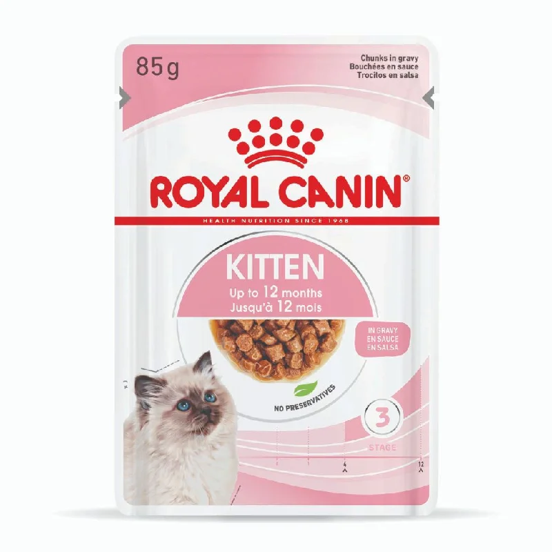    - Recommended online stores for cat food  Royal Canin Kitten Gravy Pouches
