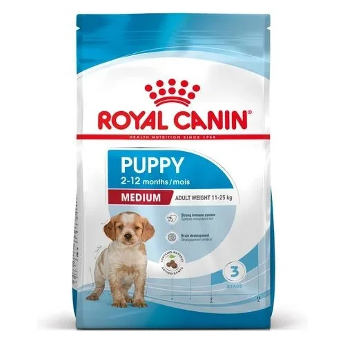 - Special food for senior dogsRoyal Canin Dry Puppy Food for Medium Breeds 4kg