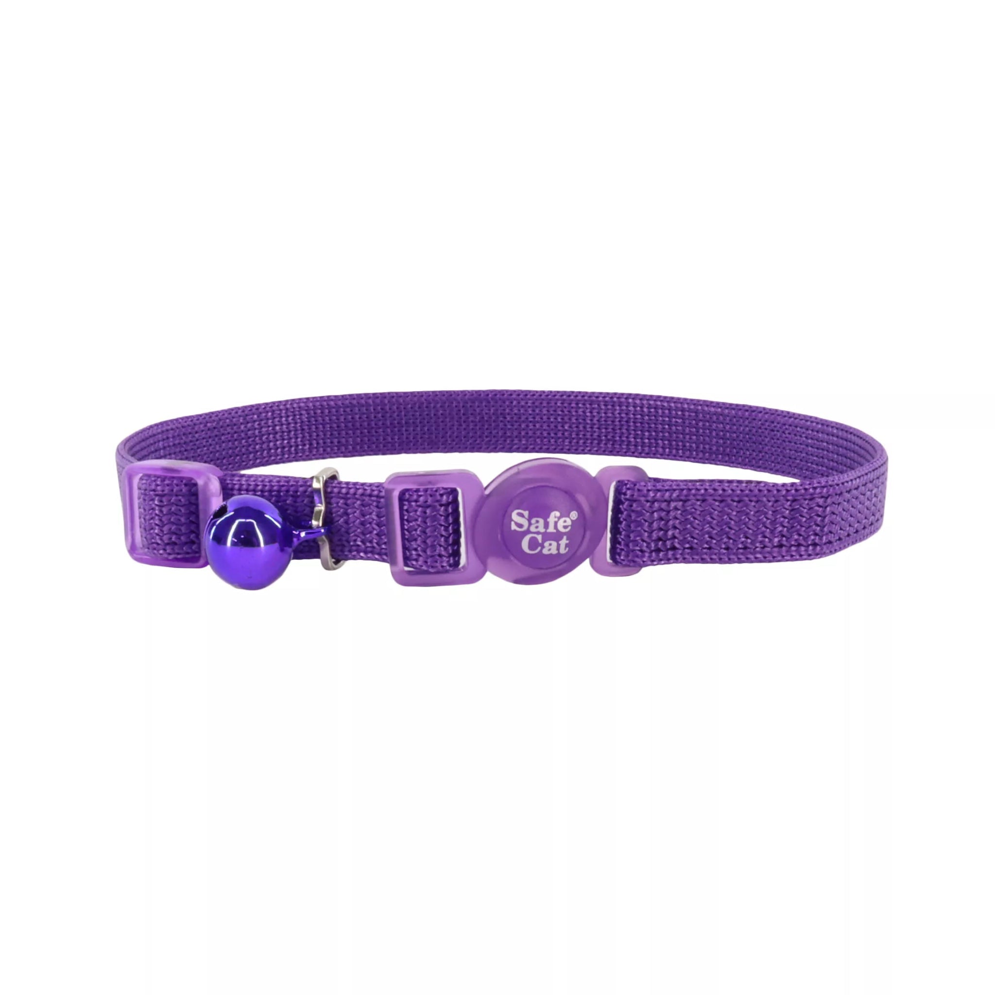 2. **Pet traction rope is anti-explosion**Safe Cat Adjustable Nylon Breakaway Cat Collar Purple - Coastal