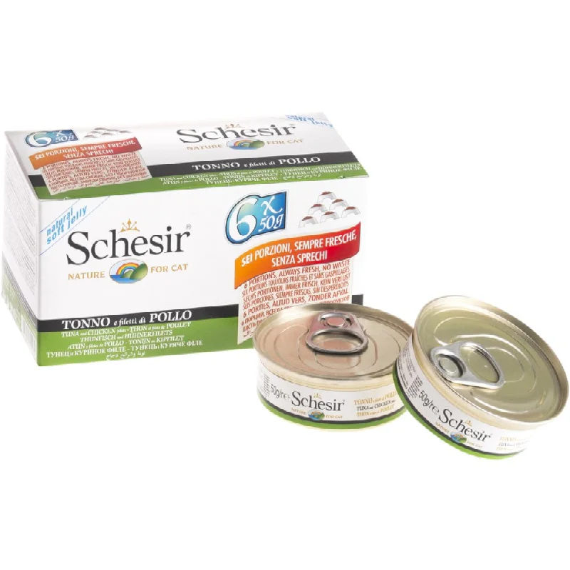 - Cat food for dental health 18% OFF: Schesir Tuna with Chicken Fillets in Natural Jelly Adult Canned Cat Food Multipack 50g x 6 - Cat food for dental health 18% OFF: Schesir Tuna with Chicken Fillets in Natural Jelly Adult Canned Cat Food Multipack 50g x 6