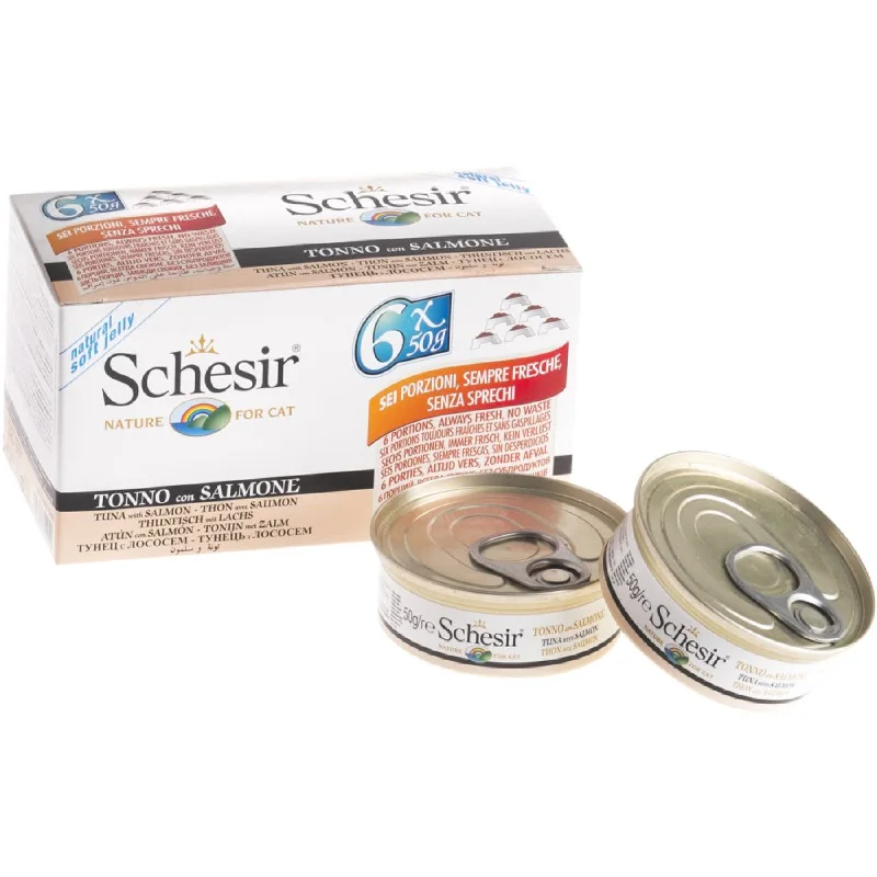 - Hypoallergenic cat food 18% OFF: Schesir Tuna with Salmon in Natural Jelly Adult Canned Cat Food Multipack 50g x 6 - Hypoallergenic cat food 18% OFF: Schesir Tuna with Salmon in Natural Jelly Adult Canned Cat Food Multipack 50g x 6