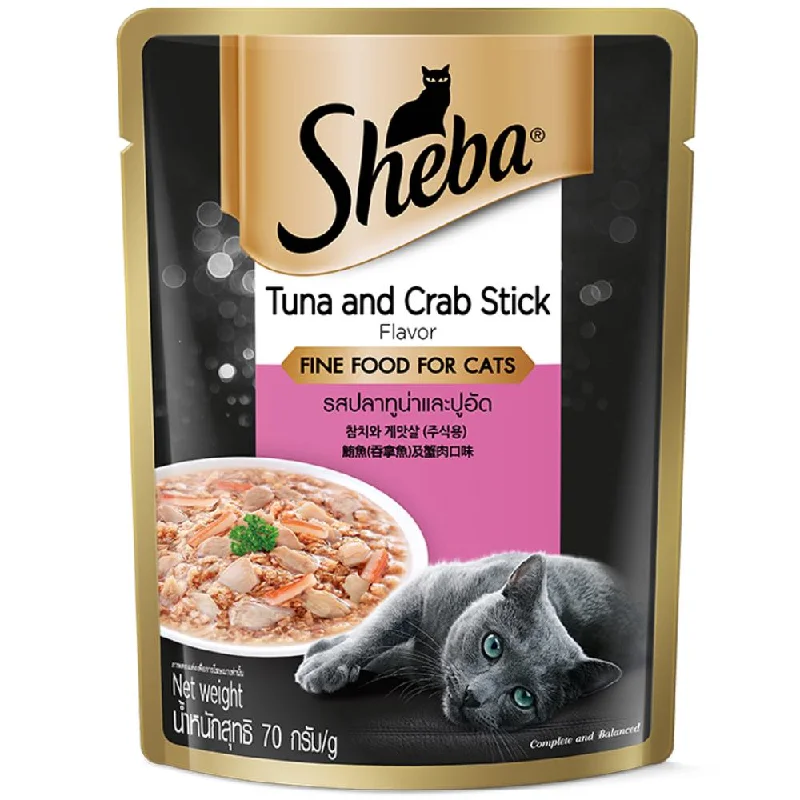 - Purina Pro Plan cat food palatability 20% OFF: Sheba Tuna & Crab Stick Pouch Cat Food 70g x 12 - Purina Pro Plan cat food palatability 20% OFF: Sheba Tuna & Crab Stick Pouch Cat Food 70g x 12