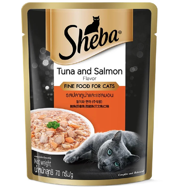    - Weight management cat food  20% OFF: Sheba Tuna & Salmon Pouch Cat Food 70g x 12