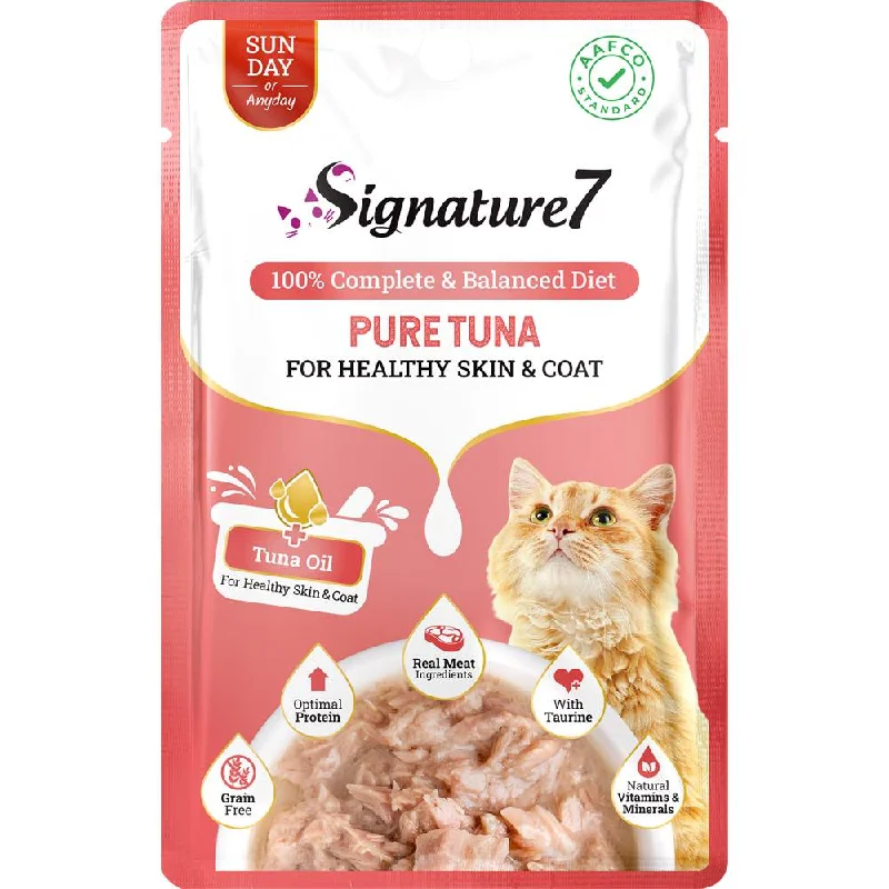 - Hill's Science Diet cat food price 20% OFF: Signature7 Pure Tuna For Healthy Skin & Coat (Sun) Grain-Free Pouch Cat Food 50g x 12 - Hill's Science Diet cat food price 20% OFF: Signature7 Pure Tuna For Healthy Skin & Coat (Sun) Grain-Free Pouch Cat Food 50g x 12