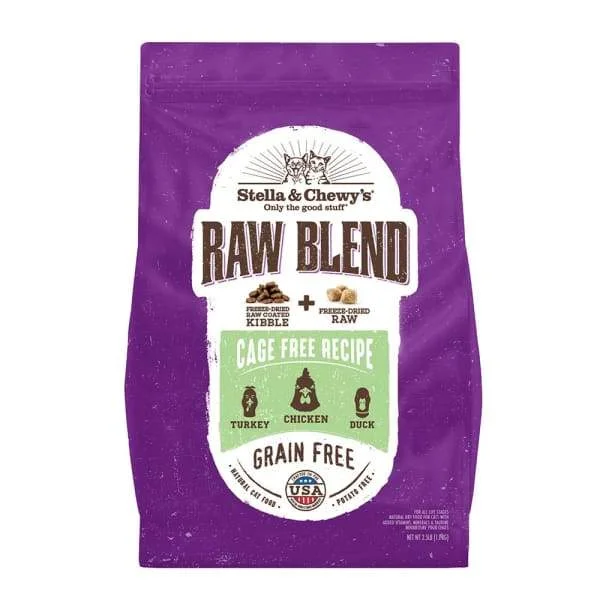    - Affordable cat food with good quality  [15% OFF] Stella & Chewy's Raw Blend Cage-Free Poultry Recipe Dry Cat Food (2 Sizes)