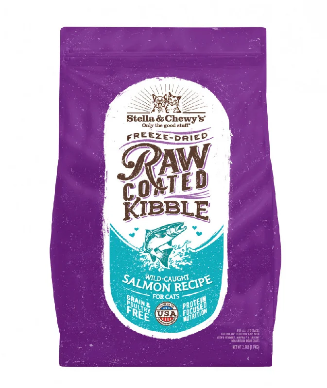 Cat FoodStella & Chewy's Raw Coated Kibble Wild Caught Salmon Recipe Dry Cat Food