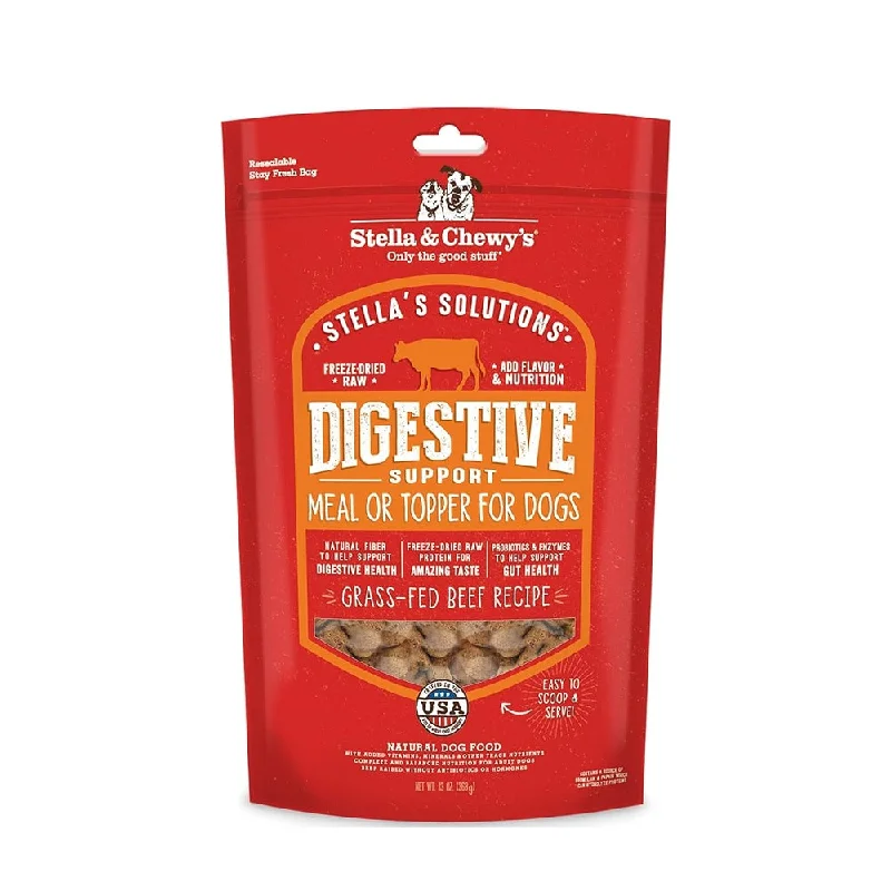 - Tear stain dog foodStella's Solutions Digestive Support Freeze Boost Grass Fed Beef - Meal or Topper Dog Food