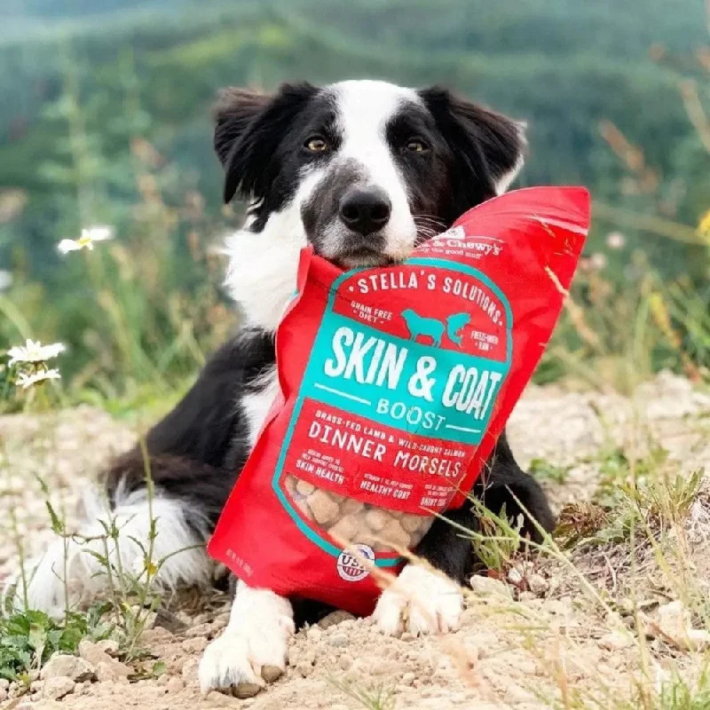 - Wholesale price of dog foodStella's Solutions Skin & Coat Boost Freeze Dried Grass-Fed Lamb & Wild-Caught Salmon - Dinner Morsels Dog Food - Wholesale price of dog foodStella's Solutions Skin & Coat Boost Freeze Dried Grass-Fed Lamb & Wild-Caught Salmon - Dinner Morsels Dog Food