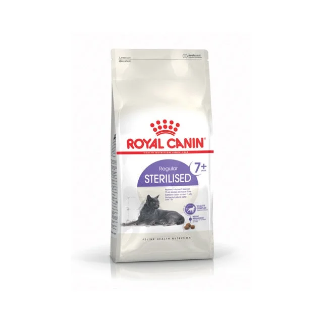    - Cat food for immune system support  Royal Canin Sterilised 7+
