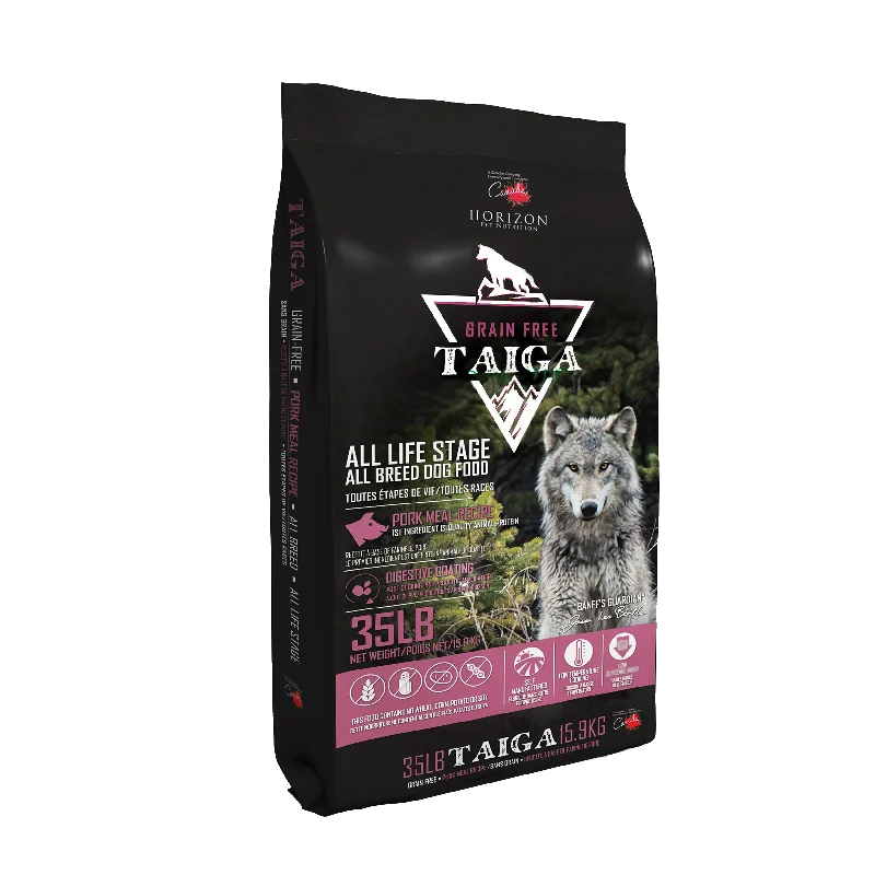 - High protein dog foodTaiga Pork Grain Free 35lb
