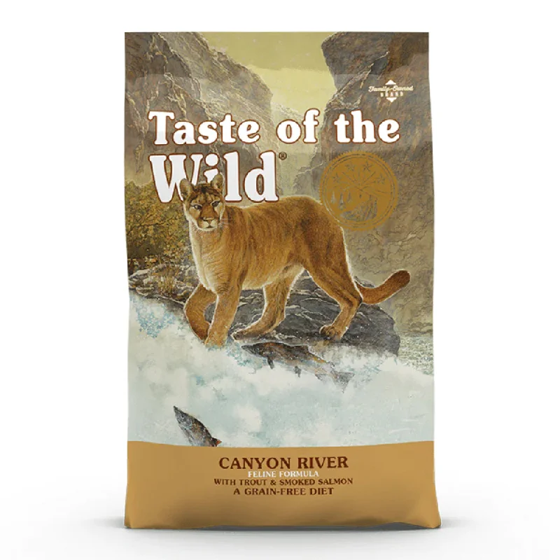 - Fish-based cat food Taste of the Wild Cat Food for Kittens & Adults - Canyon River with Trout & Smoked Salmon - Fish-based cat food Taste of the Wild Cat Food for Kittens & Adults - Canyon River with Trout & Smoked Salmon