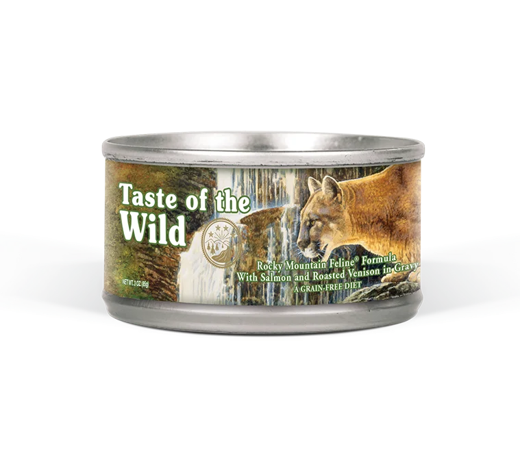    - Fish-based cat food  Taste Of The Wild Rocky Mountain Canned Cat Food