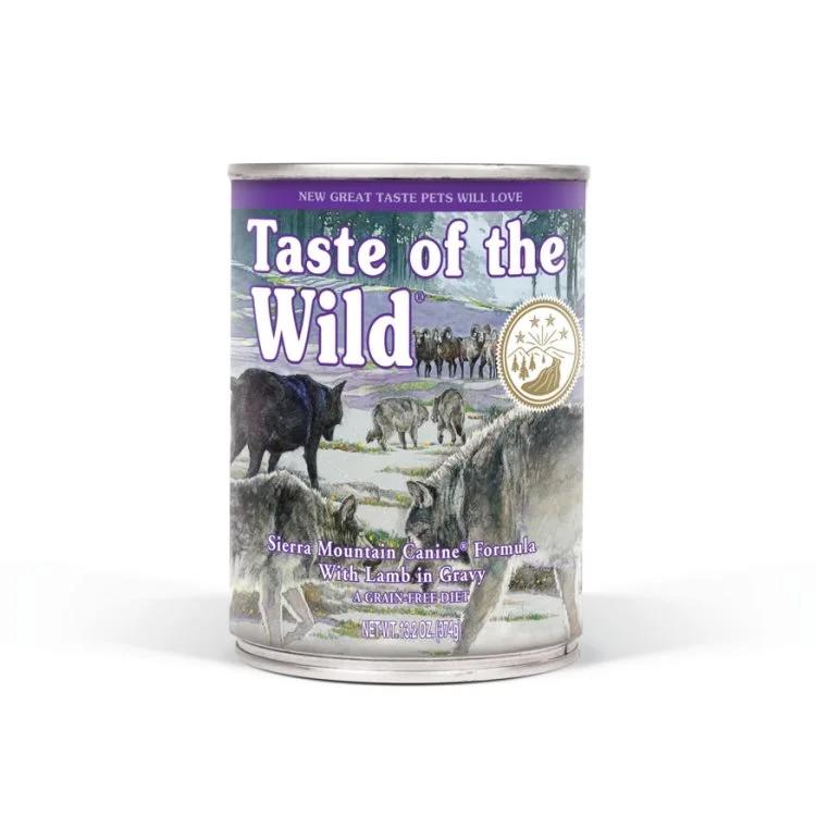 - Food for sterilized dogsTaste of the Wild Sierra Mountain Canine Wet Formula
