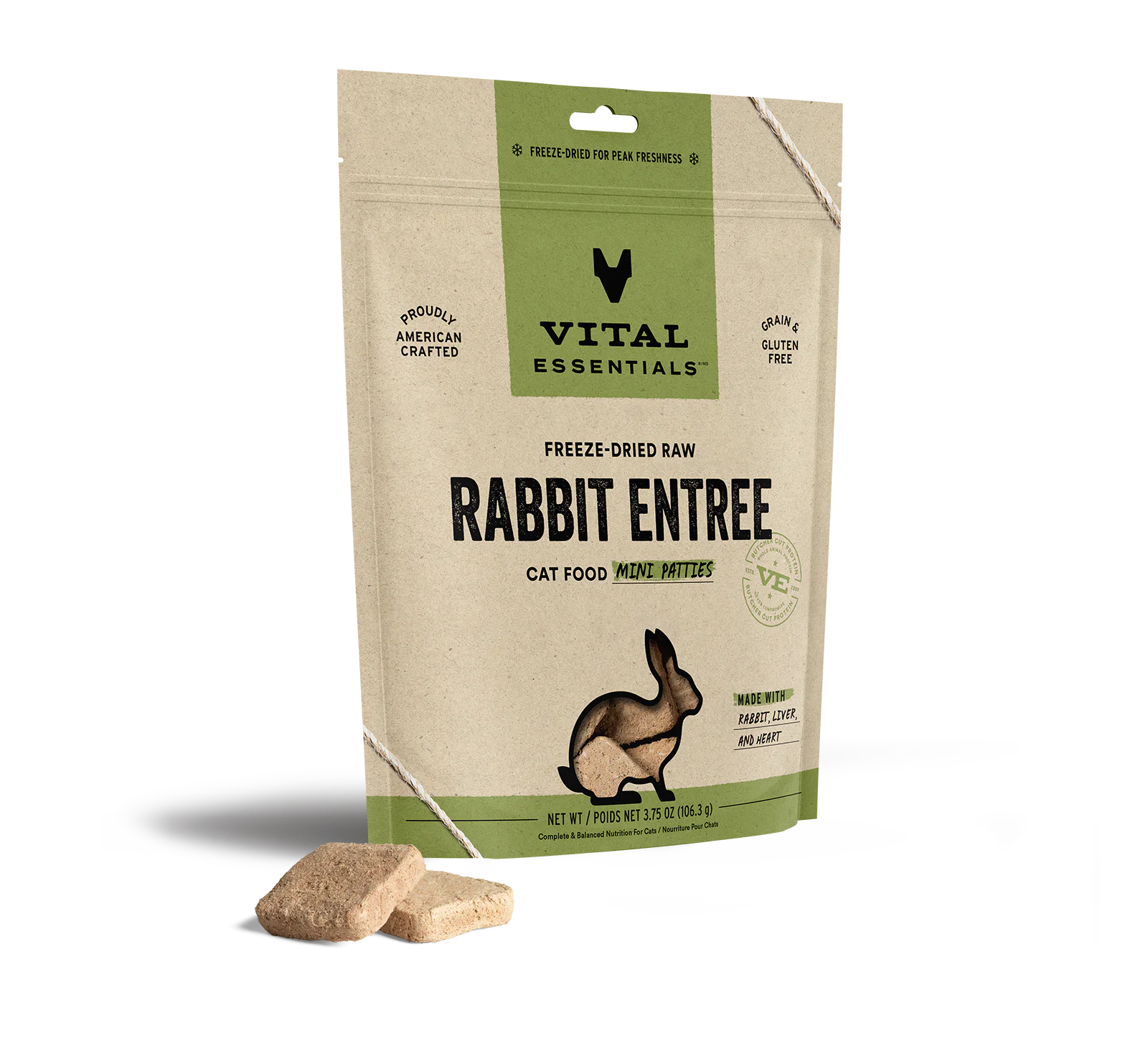 - Grain-free cat food recommendations Vital Essentials - Cat Freeze Dried Food - Rabbit Entree Patties - Grain-free cat food recommendations Vital Essentials - Cat Freeze Dried Food - Rabbit Entree Patties