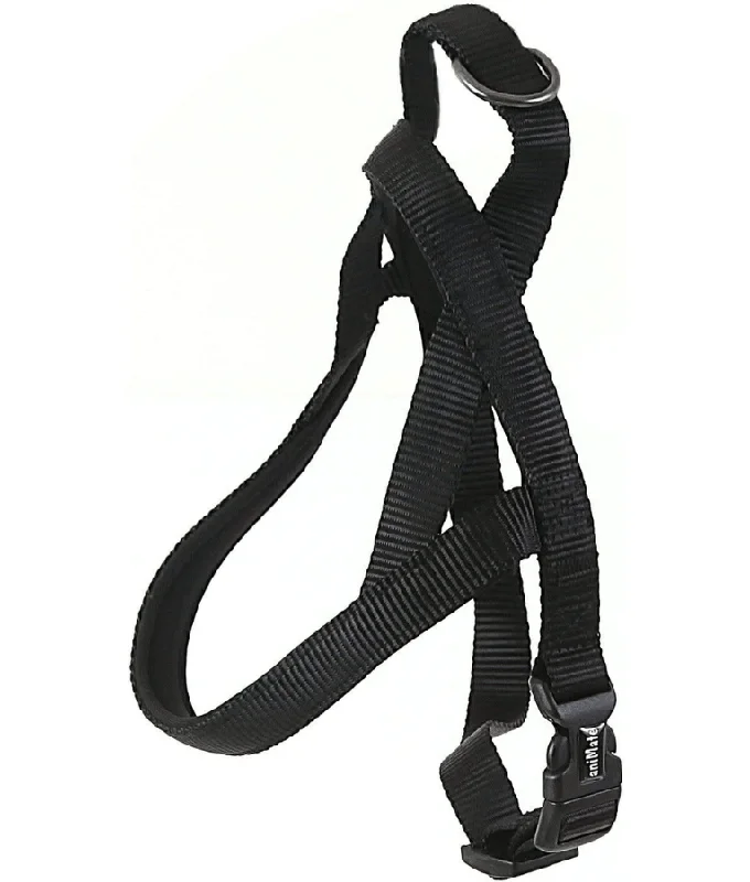 9. **Cat clothes cute model**WalkingMate Neoprene Padded Black Harness (S,M)
