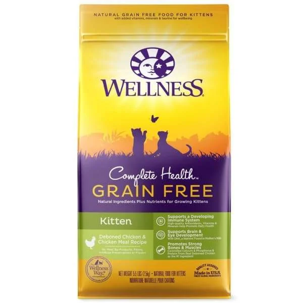    - Purina Pro Plan cat food palatability  [20% OFF] Wellness Complete Health Grain Free Kitten Deboned Chicken & Chicken Meal Dry Cat Food 5.5lb