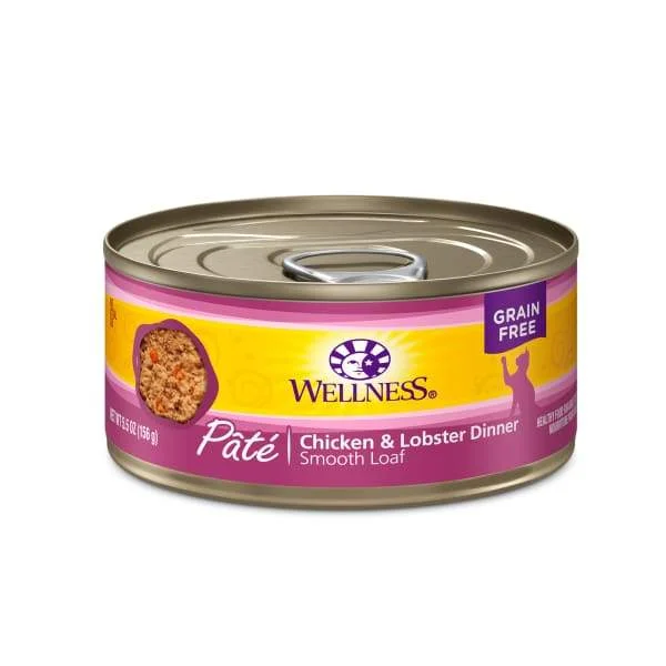   - Grain-free cat food recommendations  [20% OFF] Wellness Complete Health Pate Chicken & Lobster Canned Cat Food 156g