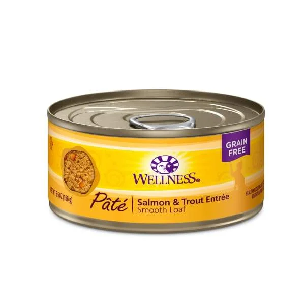    - Outdoor cat food  [20% OFF] Wellness Complete Health Pate Salmon & Trout Canned Cat Food 156g