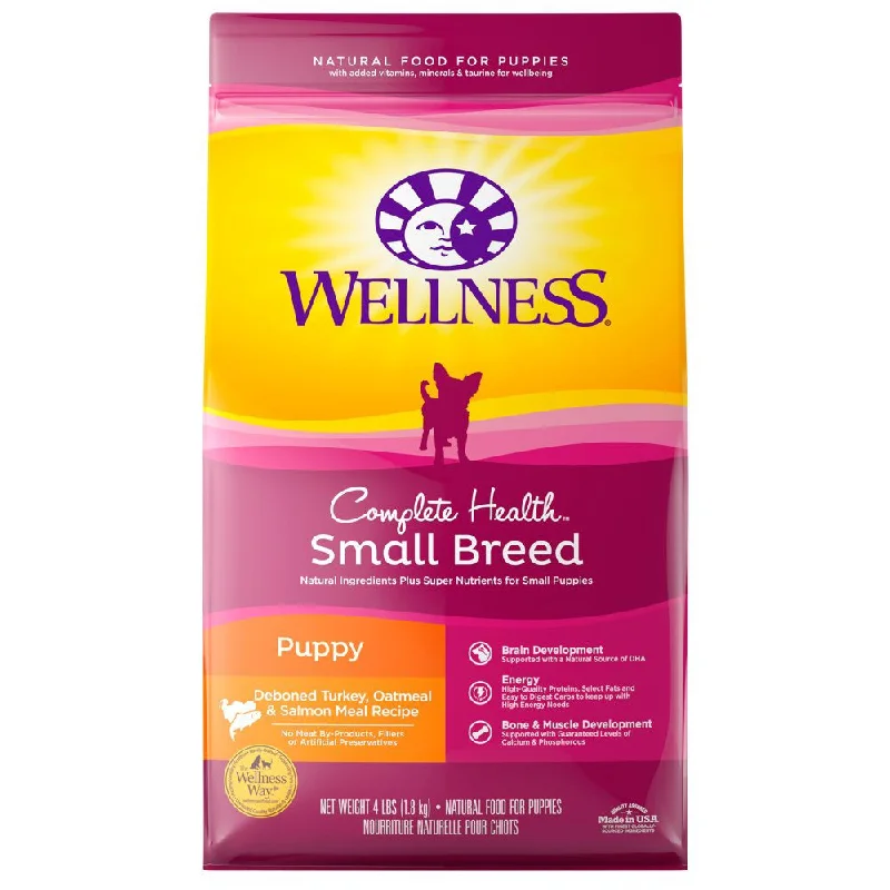 - Food for small dogsWellness Complete Health Small Breed Puppy Dry Dog Food 4lb