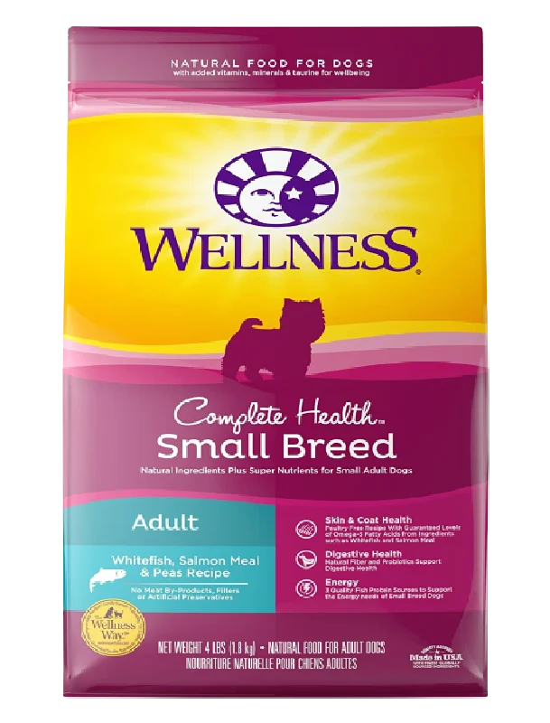 - Dog food online shopping recommendationWellness Complete Health Small Breed Whitefish, Salmon Meal & Peas Dry Dog Food (2 Sizes) - Dog food online shopping recommendationWellness Complete Health Small Breed Whitefish, Salmon Meal & Peas Dry Dog Food (2 Sizes)