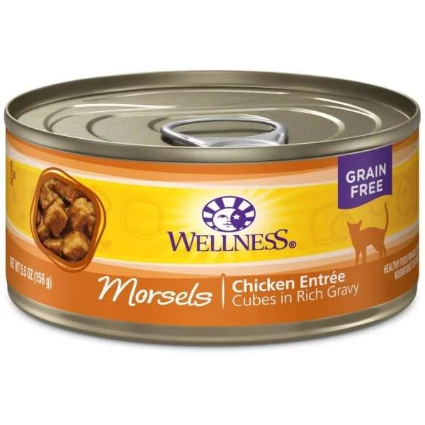 3. **Ingredient-Related**  [20% OFF] Wellness Complete Health Morsels Cubed Chicken Entree Canned Cat Food 156g