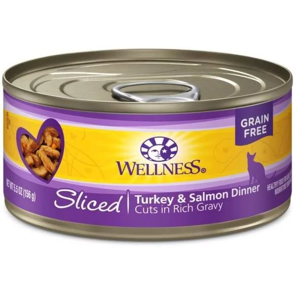    - Natural ingredient cat food  [20% OFF] Wellness Complete Health Sliced Turkey & Salmon Dinner Canned Cat Food 156g