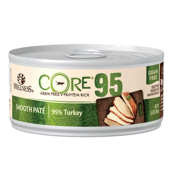    - Cat food for multi-cat households  [20% OFF] Wellness Core 95 Pate Turkey Grain-free Canned Cat Food 156g