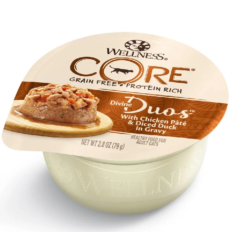 - Recommended online stores for cat food 20% OFF: Wellness CORE Divine Duos Chicken Pate & Diced Duck In Gravy Wet Cat Food 2.8oz - Recommended online stores for cat food 20% OFF: Wellness CORE Divine Duos Chicken Pate & Diced Duck In Gravy Wet Cat Food 2.8oz
