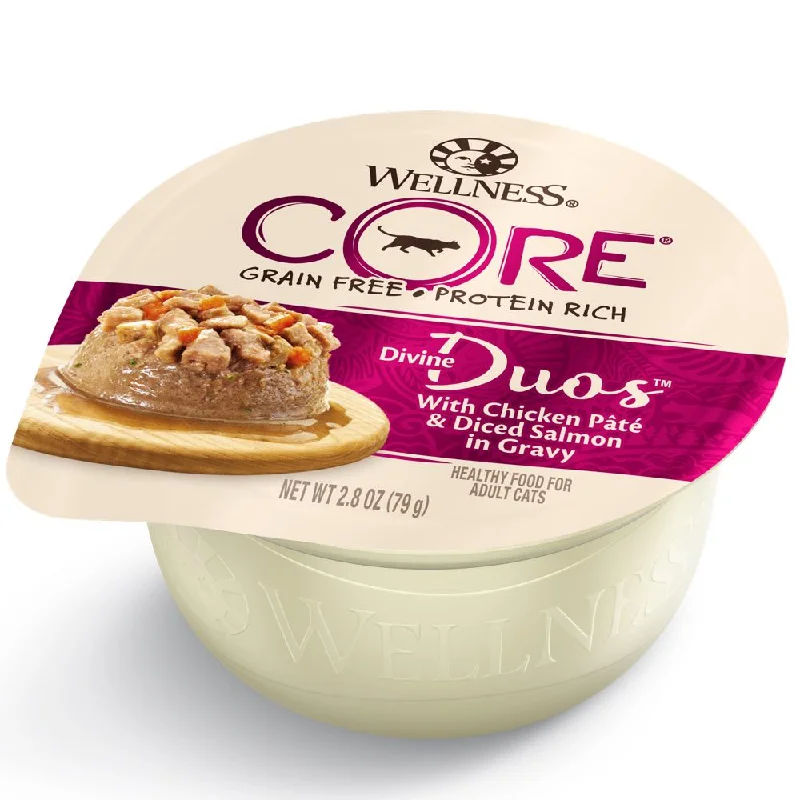 - Kitten food 20% OFF: Wellness CORE Divine Duos Chicken Pate & Diced Salmon In Gravy Wet Cat Food 2.8oz - Kitten food 20% OFF: Wellness CORE Divine Duos Chicken Pate & Diced Salmon In Gravy Wet Cat Food 2.8oz