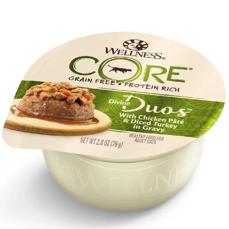 - Digestive care cat food 20% OFF: Wellness CORE Divine Duos Chicken Pate & Diced Turkey In Gravy Wet Cat Food 2.8oz - Digestive care cat food 20% OFF: Wellness CORE Divine Duos Chicken Pate & Diced Turkey In Gravy Wet Cat Food 2.8oz