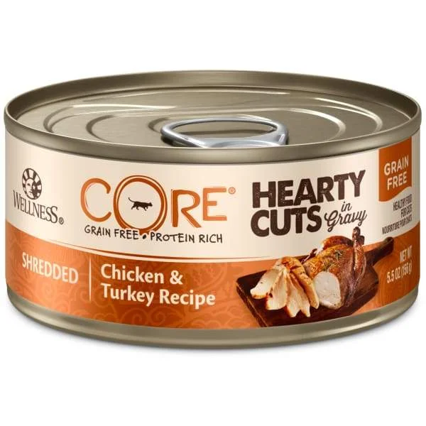    - Royal Canin cat food recommendations  [20% OFF] Wellness CORE Hearty Cuts Shredded Chicken & Turkey Canned Cat Food 156g