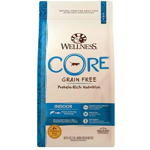    - Chicken flavor cat food  [20% OFF] Wellness Core Indoor Salmon & Herring Grain Free Dry Cat food