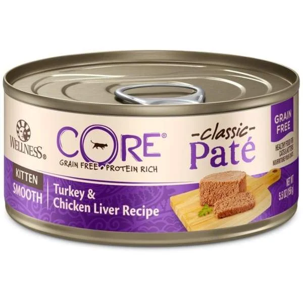 Cat Food[20% OFF] Wellness CORE Pâté Kitten Turkey & Chicken Liver Canned Cat Food 155g