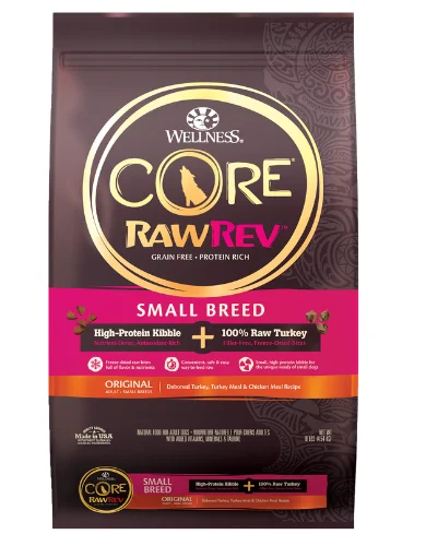 - Gastrointestinal conditioning dog foodWellness CORE RawRev (Small Breed) with Freeze Dried Turkey Grain Free Dry Dog Food (2 Sizes) - Gastrointestinal conditioning dog foodWellness CORE RawRev (Small Breed) with Freeze Dried Turkey Grain Free Dry Dog Food (2 Sizes)